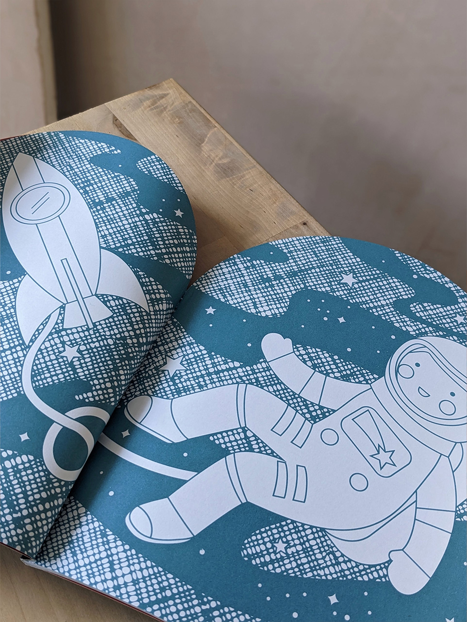 Outer Space Colouring Book with Stickers