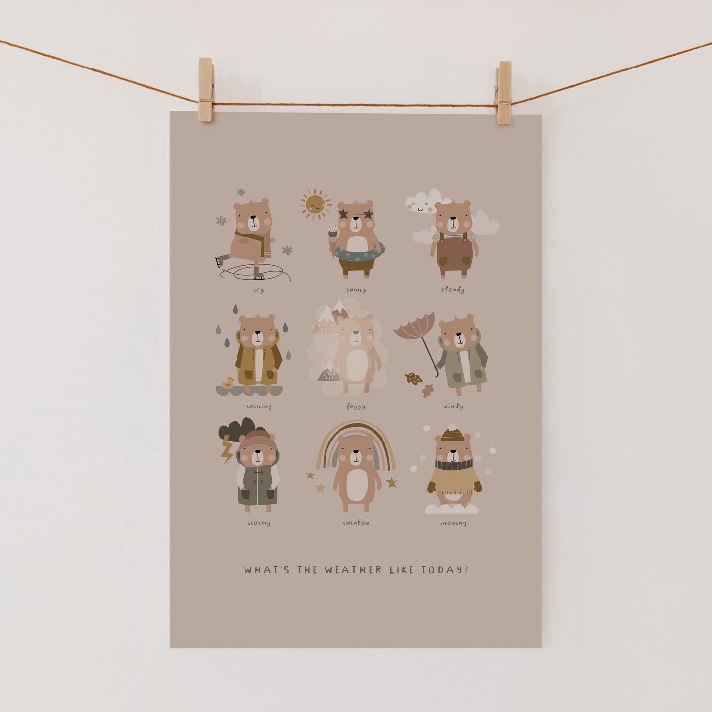Weather Kids Poster