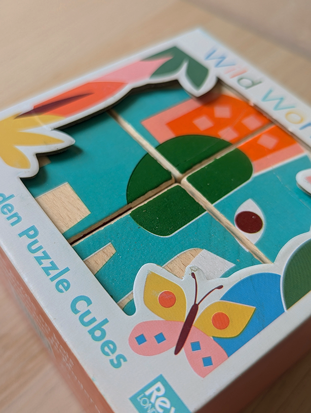 Wild Wonders Wooden Puzzle Cubes