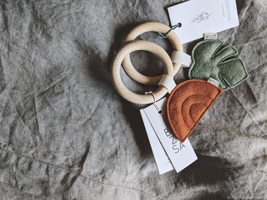 Sunset Baby Teether, Rust