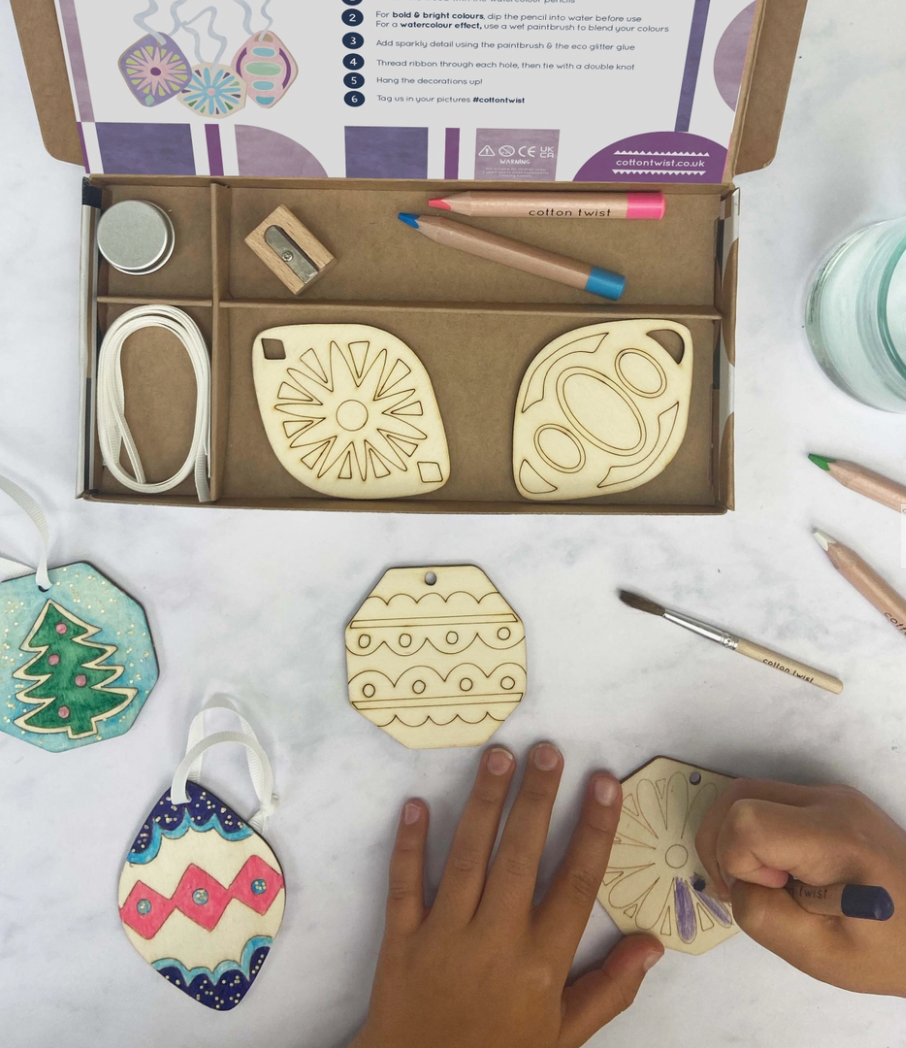 Paint Your Own Christmas Decorations Craft Activity Box