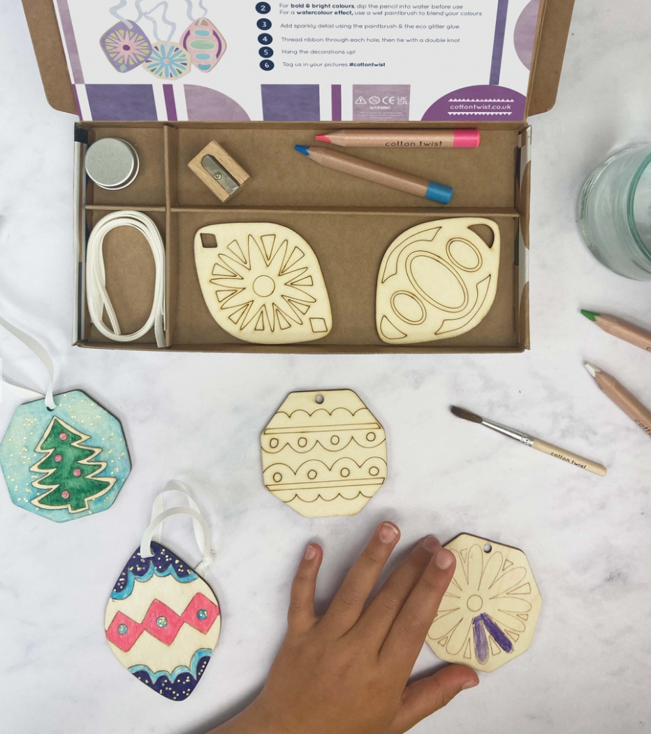 Paint Your Own Christmas Decorations Craft Activity Box