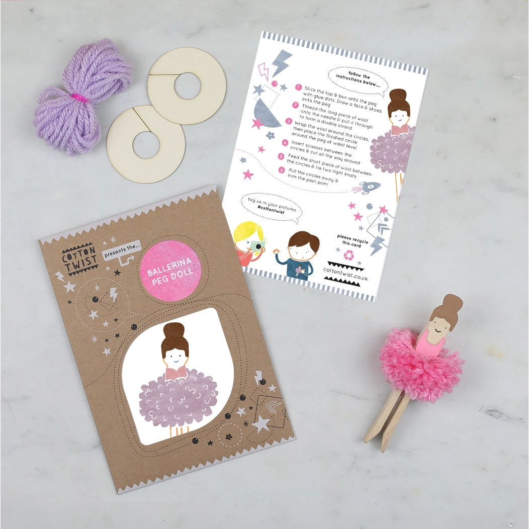 Make Your Own Ballerina Peg Doll