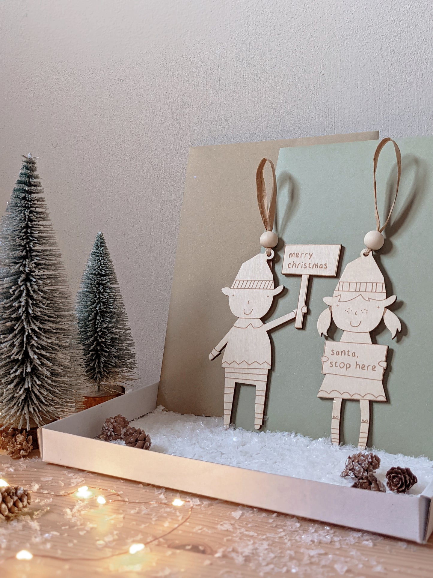 The Secrets of Santa, Personalised Christmas Elf Letters & Decoration Set