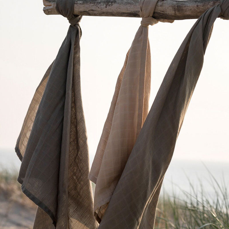 Organic Cotton Baby Muslin Cloth, Dusty Olive