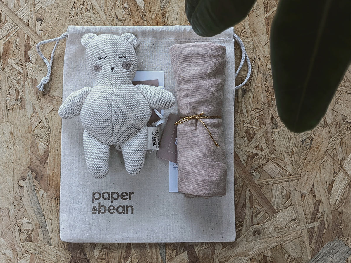 Organic Cotton Baby Muslin Cloth, Toasted Almond
