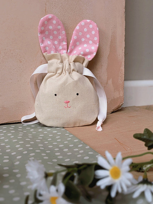Bunny Bag, Pink Dots