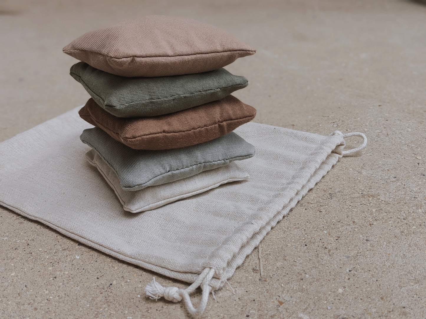 Mini Bean Bags, Set Of 5