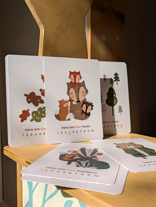 Woodland Number Flashcards