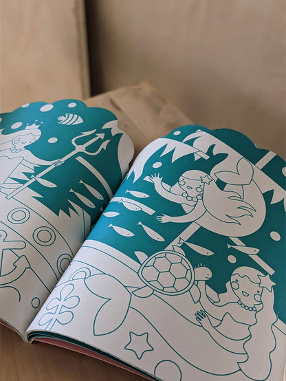 Mermaid Colouring Book with Stickers