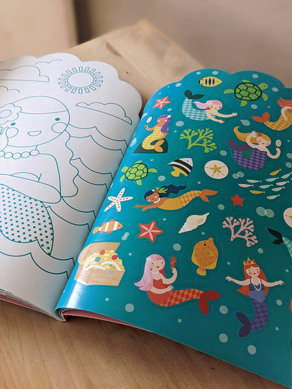 Mermaid Colouring Book with Stickers