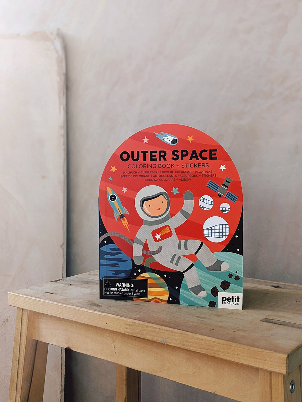 Outer Space Colouring Book with Stickers