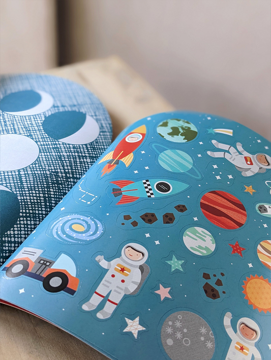 Outer Space Colouring Book with Stickers