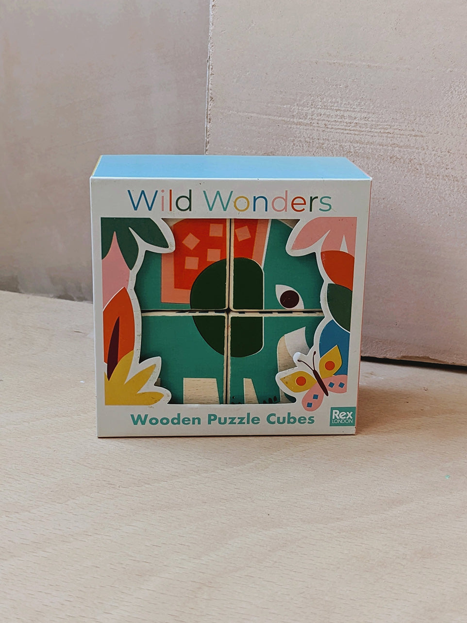 Wild Wonders Wooden Puzzle Cubes