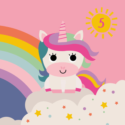 Digital Personalised Party Invite, Unicorn