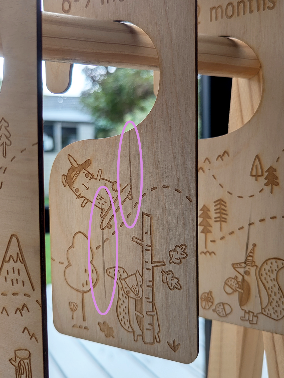 Wooden Baby Clothing Dividers