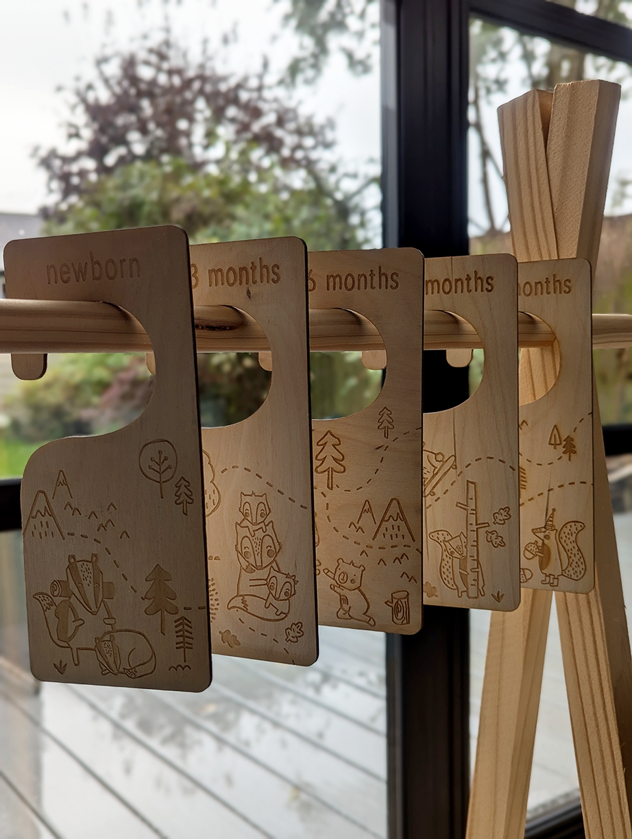 Wooden Baby Clothing Dividers