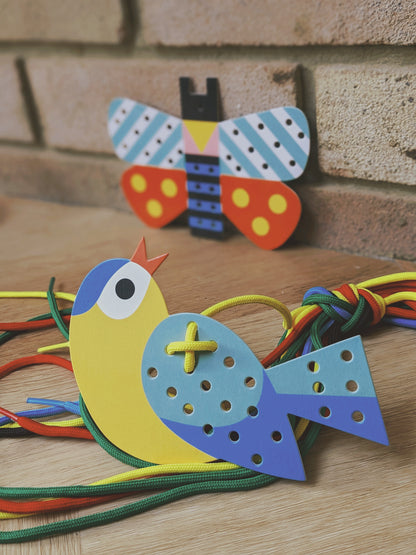 Cardboard Learn to Stitch Activity