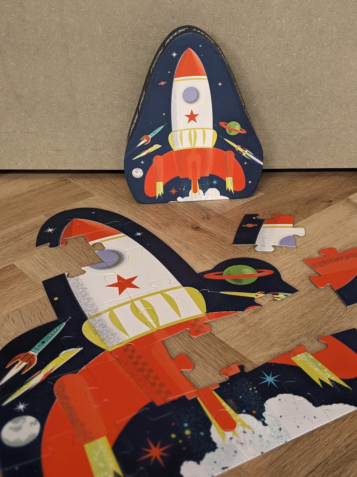 Space Age Rocket Jigsaw Puzzle