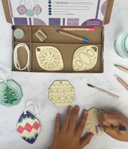 Paint Your Own Christmas Decorations Craft Activity Box