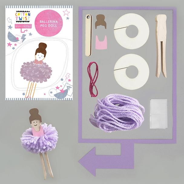 Make Your Own Ballerina Peg Doll