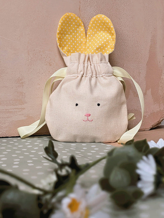 Bunny Bag, Yellow Dots