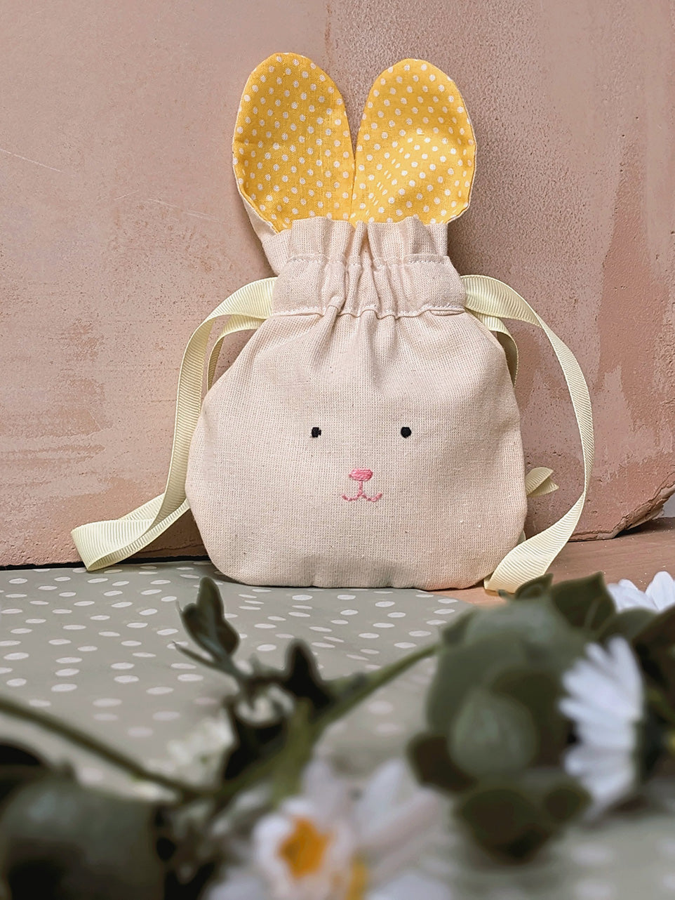 Bunny Bag, Pink Dots