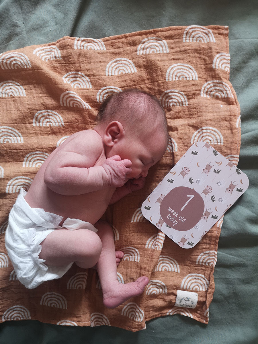 Baby Monthly Moments, Milestone Cards & Keepsake Box